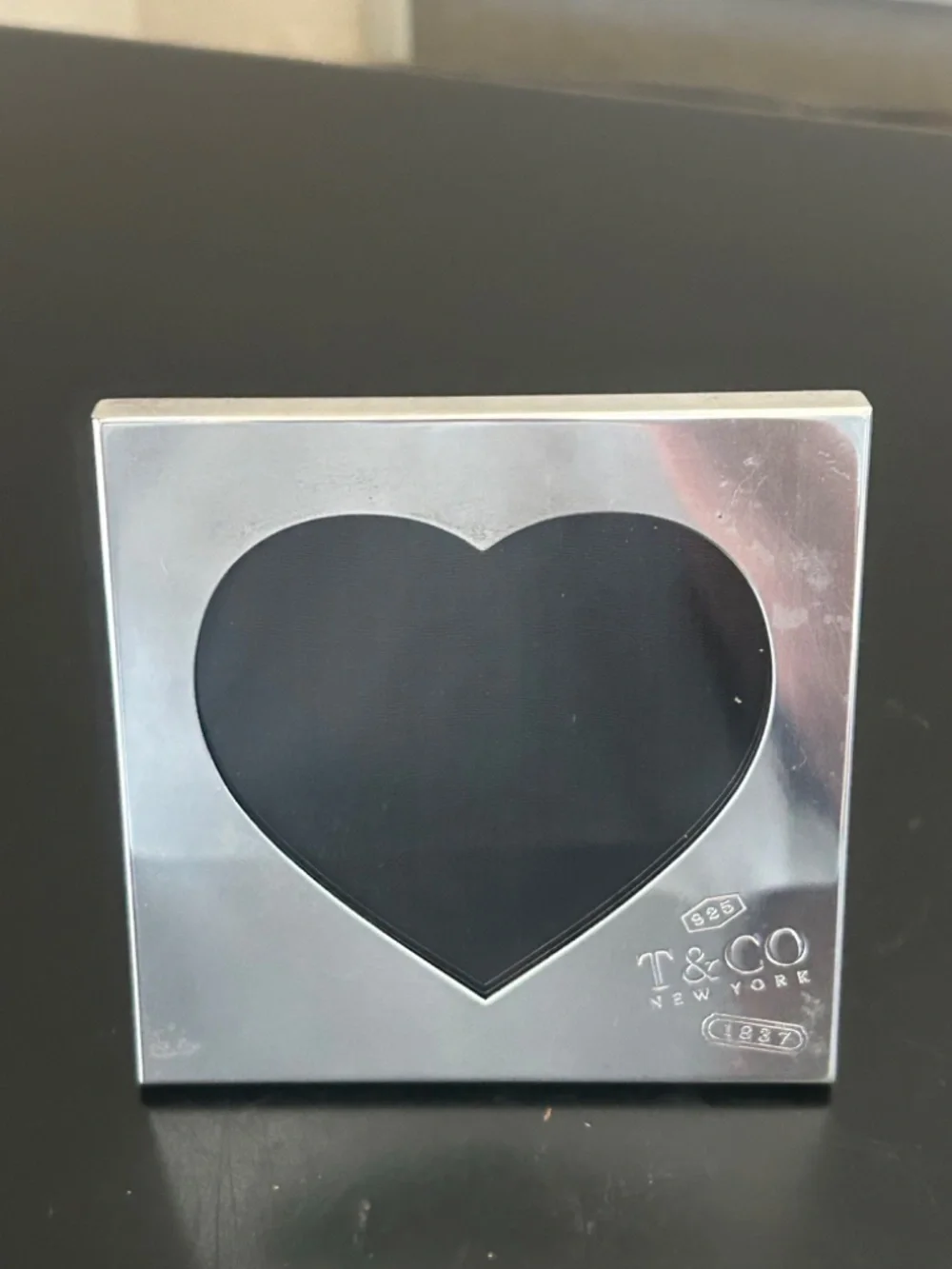 Tiffany & Co. 1837 Collection Sterling Silver Heart Photo Frame. 4x4